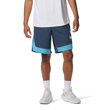 UA BASELINE SHORTS(グレー×サックスブルー-S　ユニセックス)
