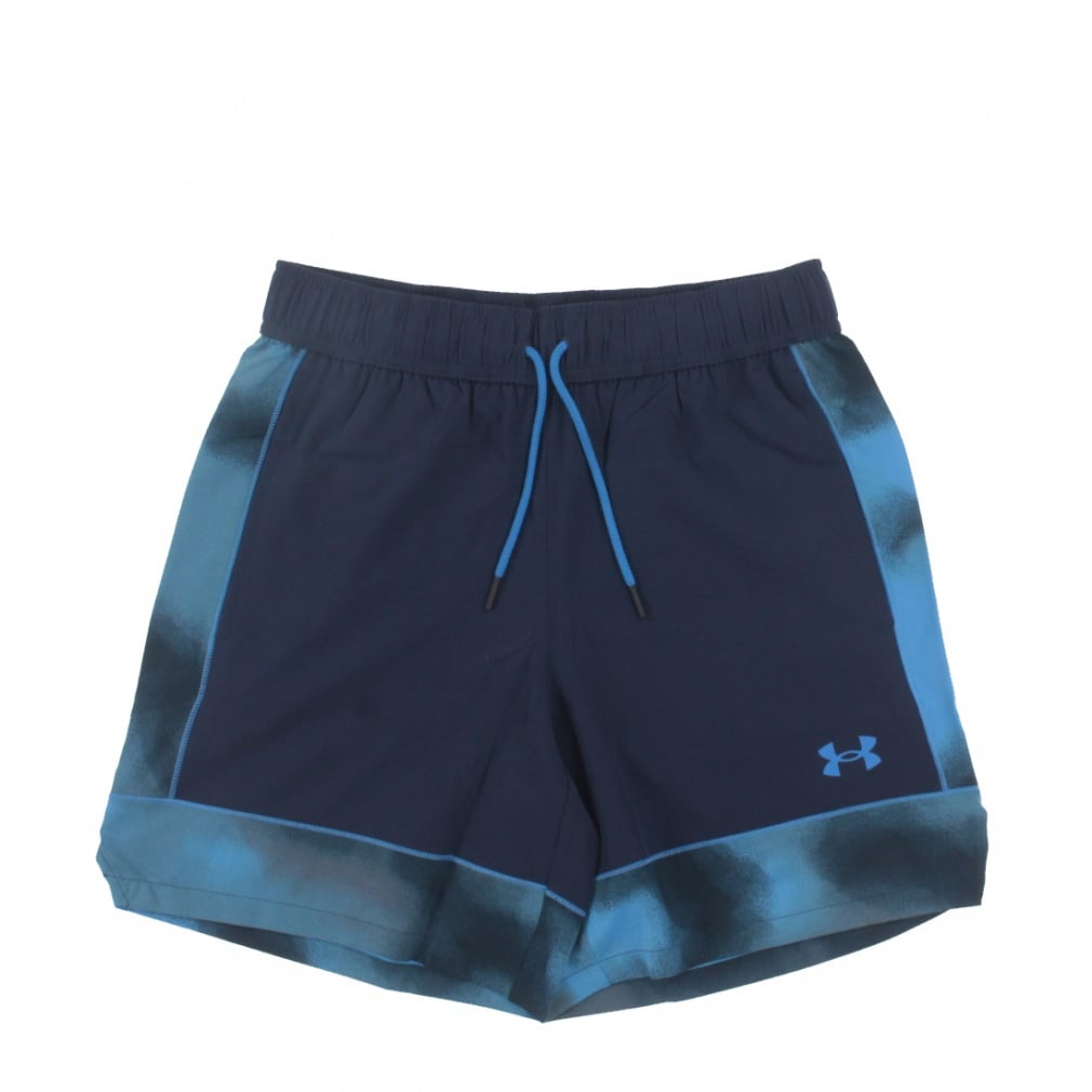 UAゾーン ウーブンショーツ(ネイビー×ホワイト-S)