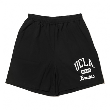 UCLA アメカジロゴ ショーツ(ブラック-S　ユニセックス)
