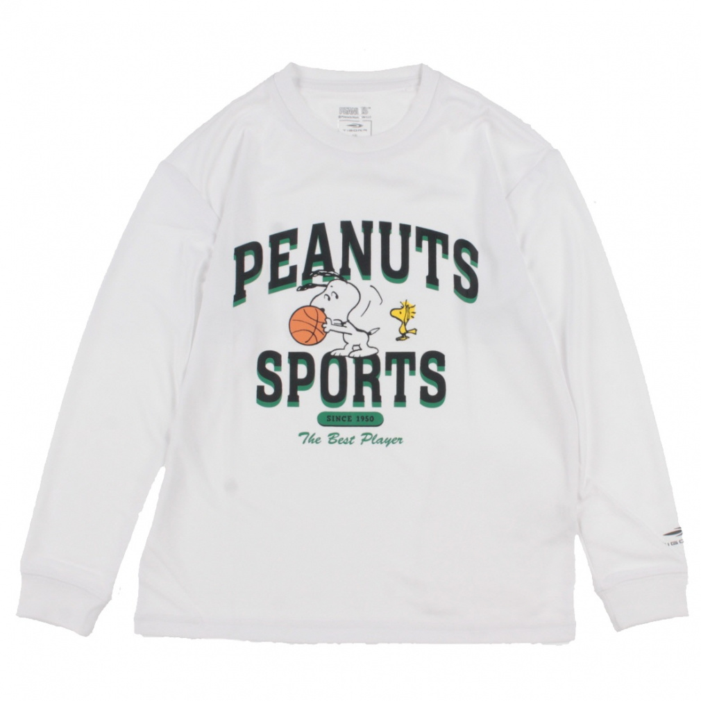 PEANUTS 長袖グラフィックTシャツ(ホワイト-140cm)