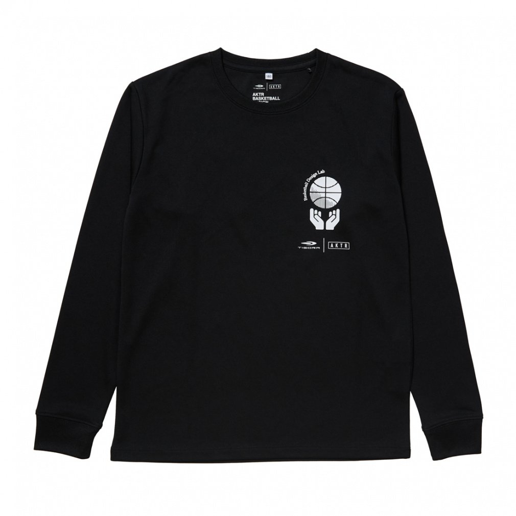 TR×AKTR ジュニア LAB TOUCH 長袖シャツ(ブラック-130cm)