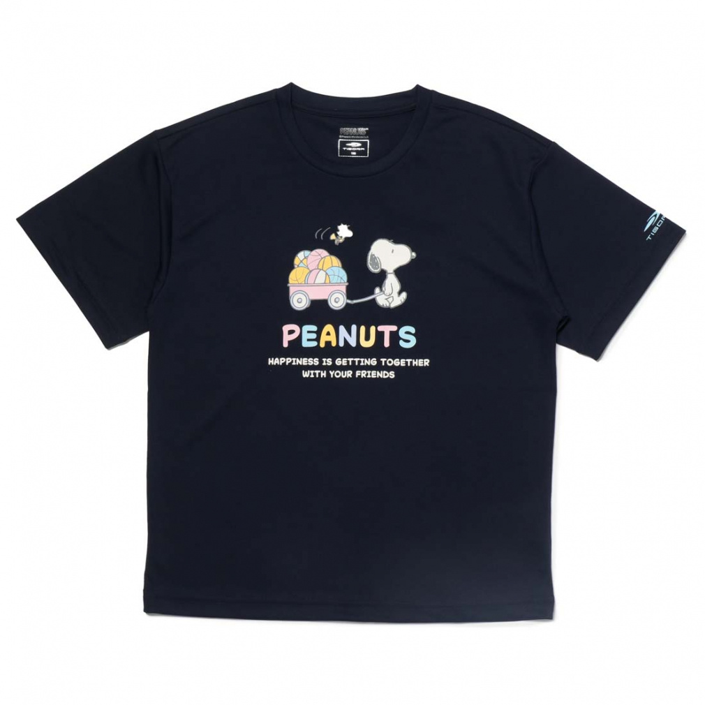 グラフィックTシャツ スヌーピー 吸水速乾(iDRY)/接触冷感/UPF50+(ネイビー-130cm)
