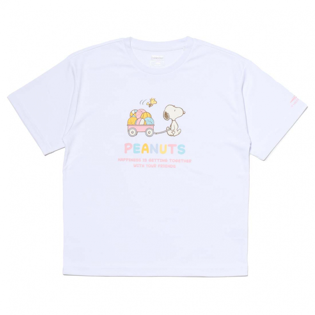 グラフィックTシャツ スヌーピー 吸水速乾(iDRY)/接触冷感/UPF50+(ホワイト-130cm)