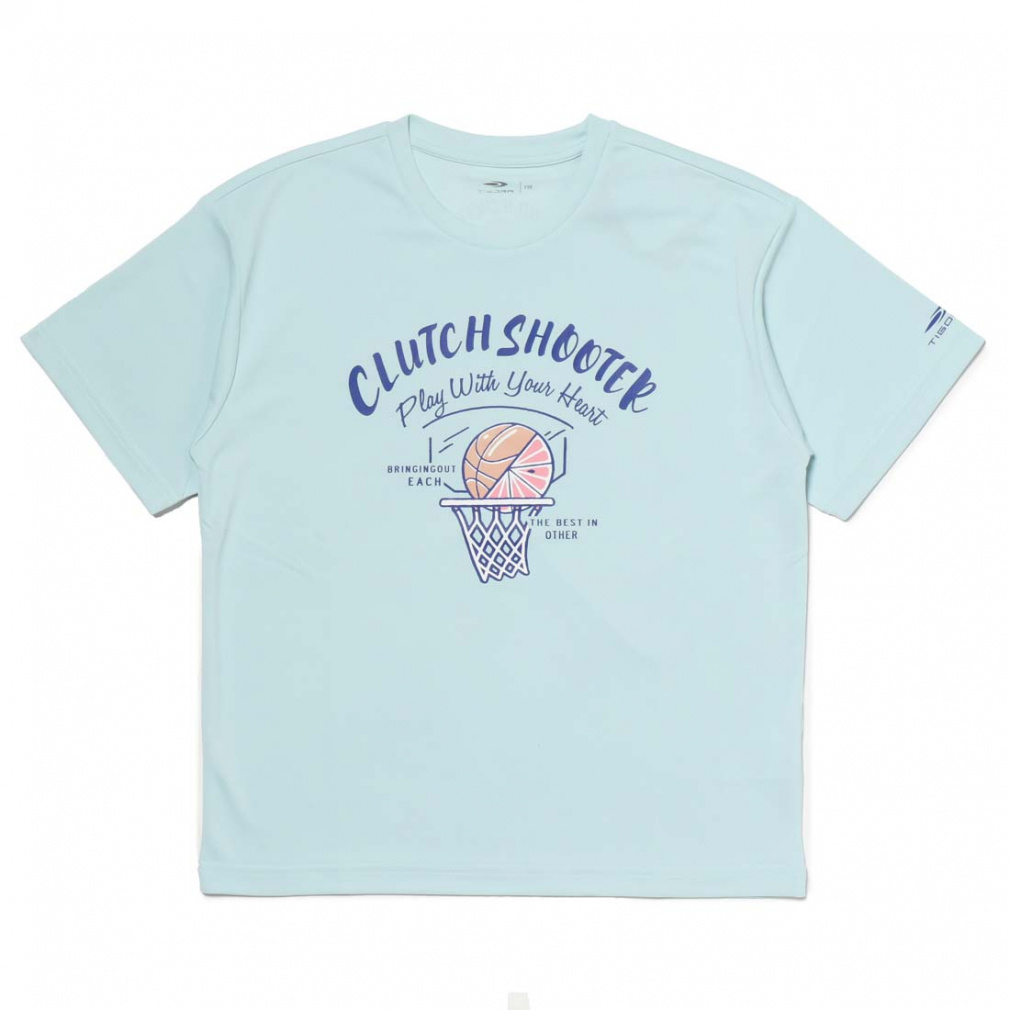 グラフィックTシャツ 吸水速乾(iDRY)/接触冷感/UPF50+(エメラルドグリン-140cm)