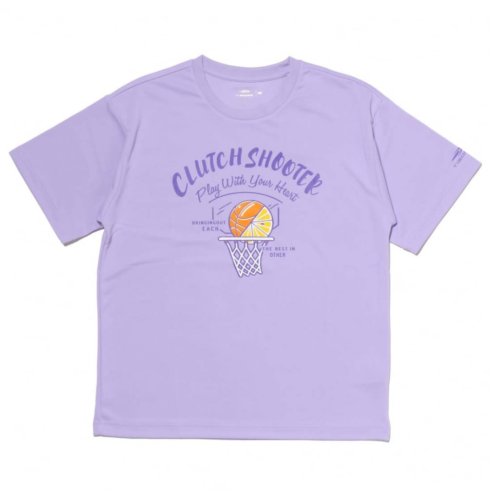 グラフィックTシャツ 吸水速乾(iDRY)/接触冷感/UPF50+(ラベンダー-140cm)