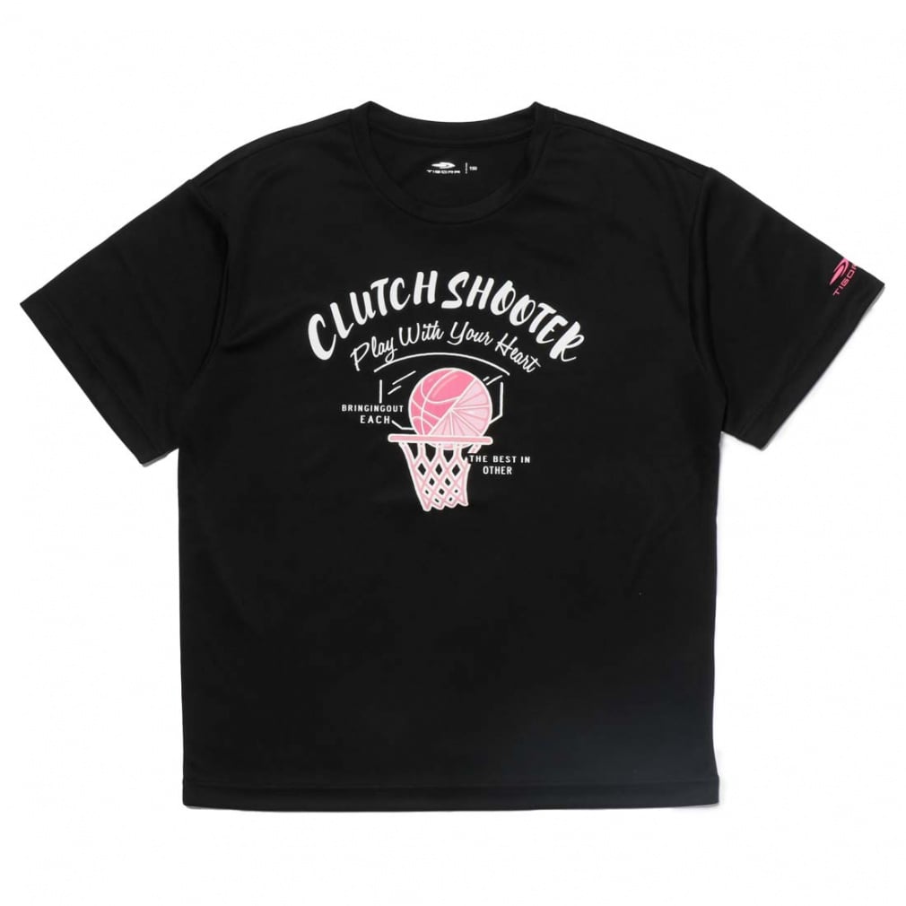 グラフィックTシャツ 吸水速乾(iDRY)/接触冷感/UPF50+(ブラック-140cm)