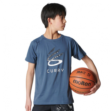 カリー テック ショートスリーブ Tシャツ(ダークグレー-140cm)