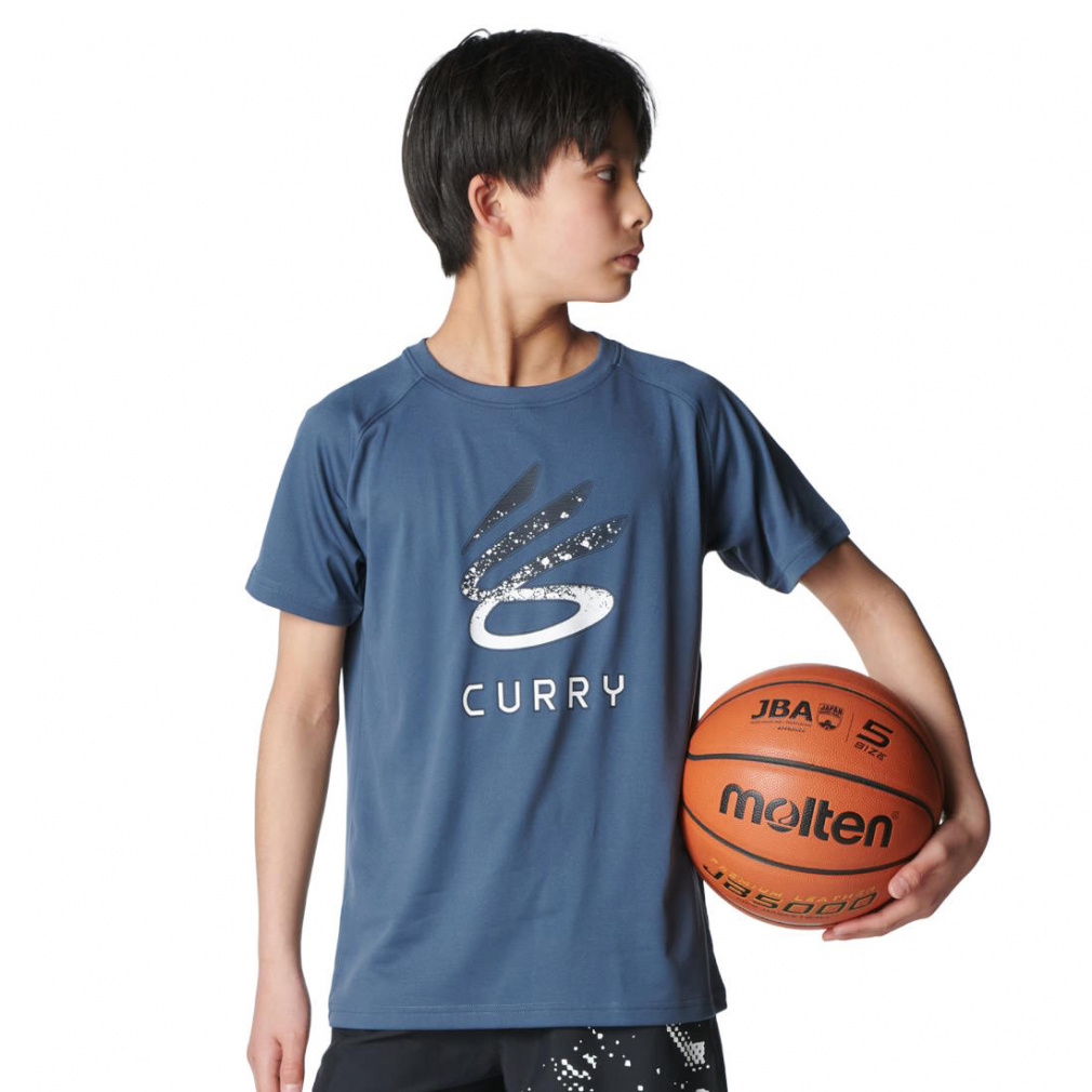 カリー テック ショートスリーブ Tシャツ(ダークグレー-140cm)