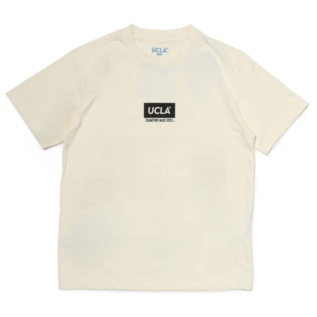 UCLA ジュニア スクエアロゴTシャツ(オフホワイト-140cm)