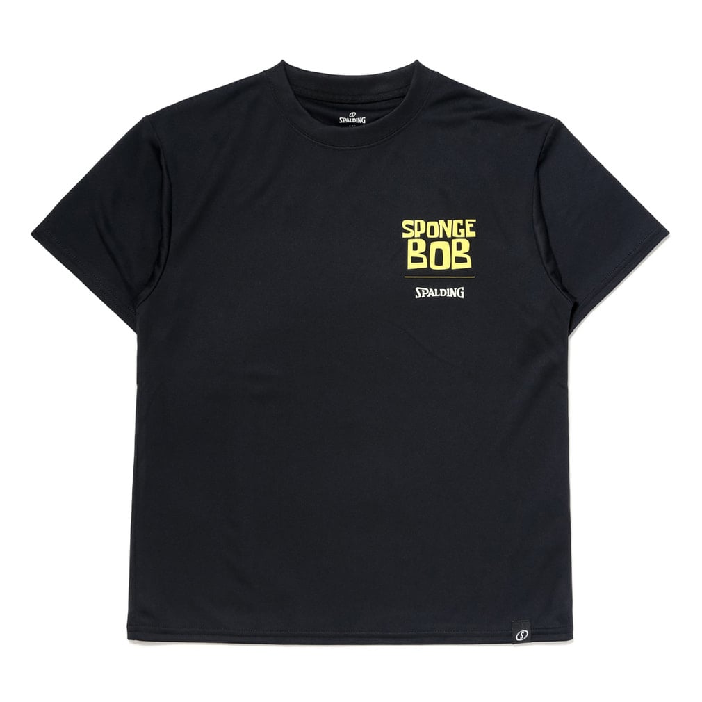 ジュニア Tシャツ スポンジ・ボブ カートゥーン(ブラック-140cm)