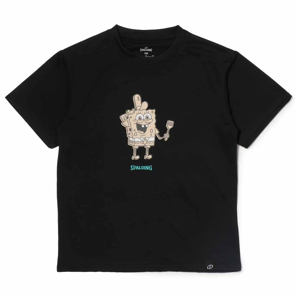 ジュニア Tシャツ スポンジ・ボブ クラビーパティ DNA(ブラック-140cm)