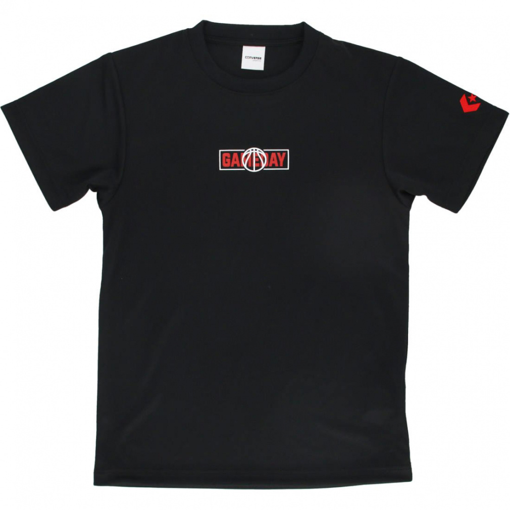 5S JRプリントTシャツ(ブラック-140cm)