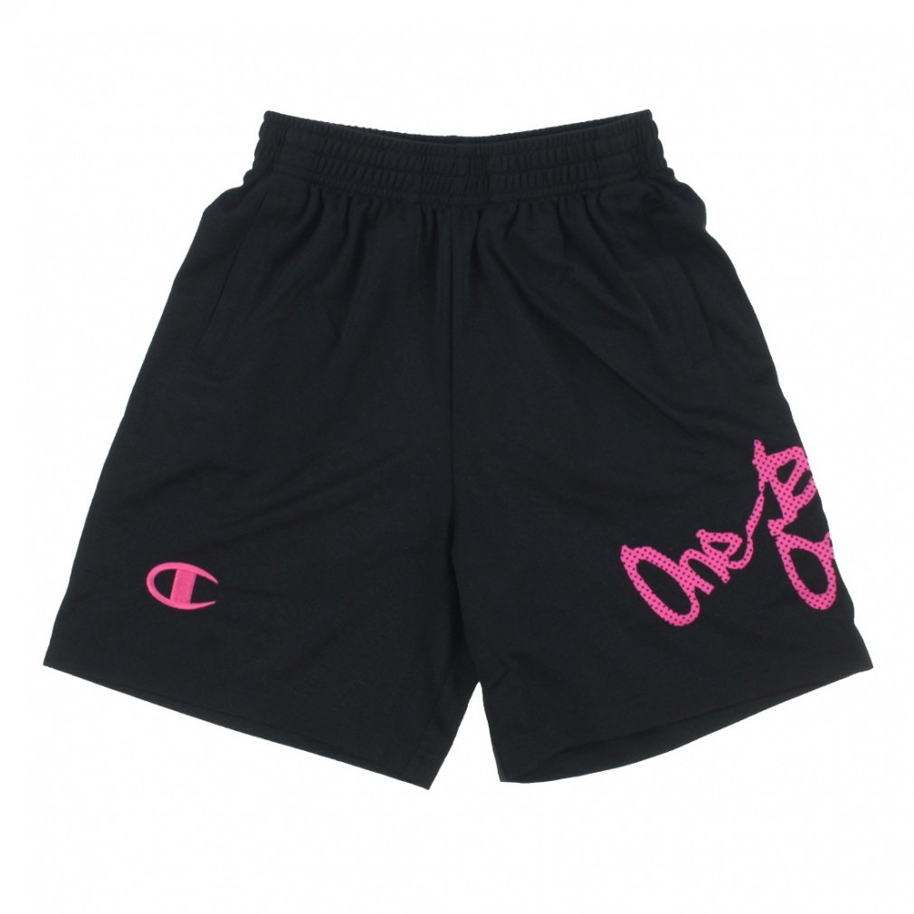 ショーツ(ブラック×ピンク-140cm)