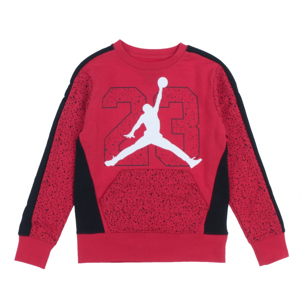 �W���[�_�� �W���j�A(�L�b�Y�E�q��) �o�X�P�b�g�{�[�� �p�[�J�[ AIR SPECKLE FT CREW 95B782 JORDAN