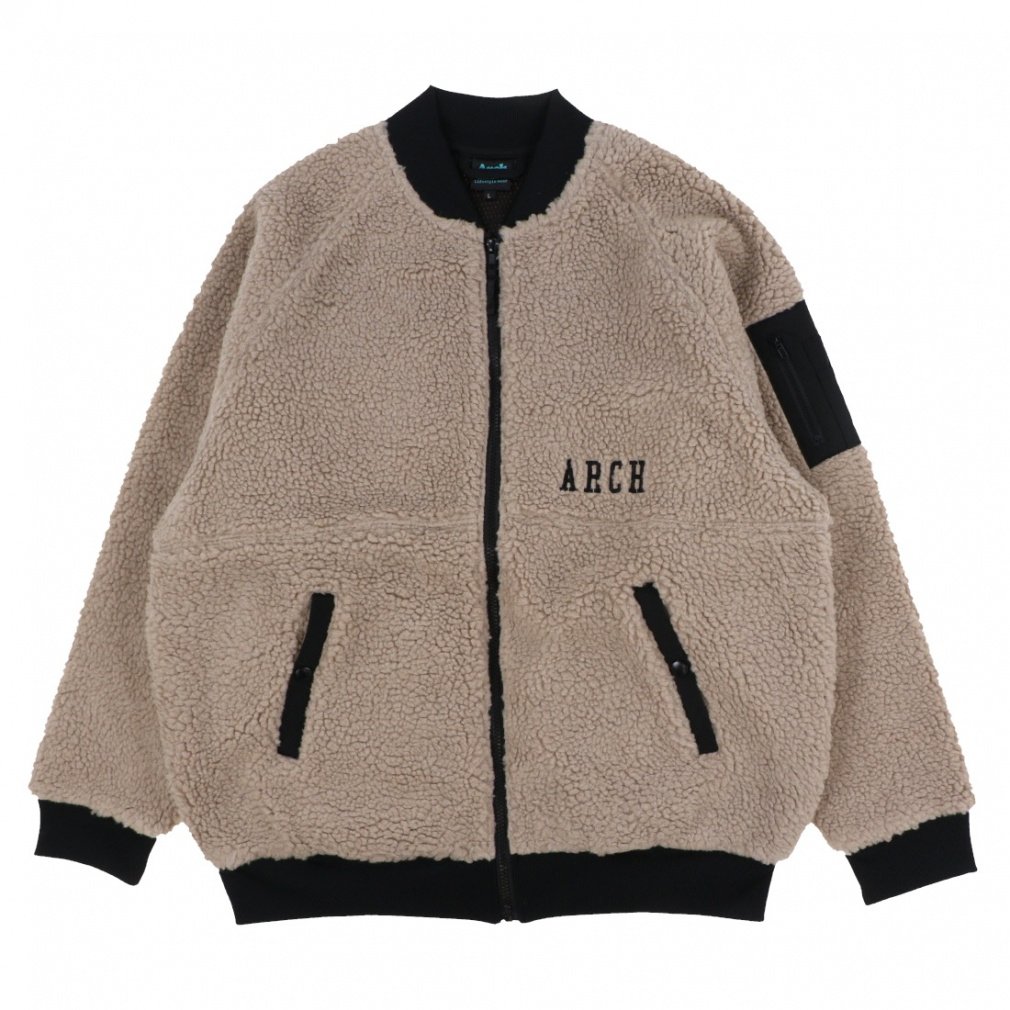 アーチ メンズ レディス バスケットボール アウタートップス boa fleece bomber jacket T724 Arch