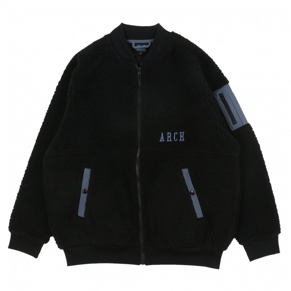 アーチ メンズ レディス バスケットボール アウタートップス boa fleece bomber jacket T724 Arch