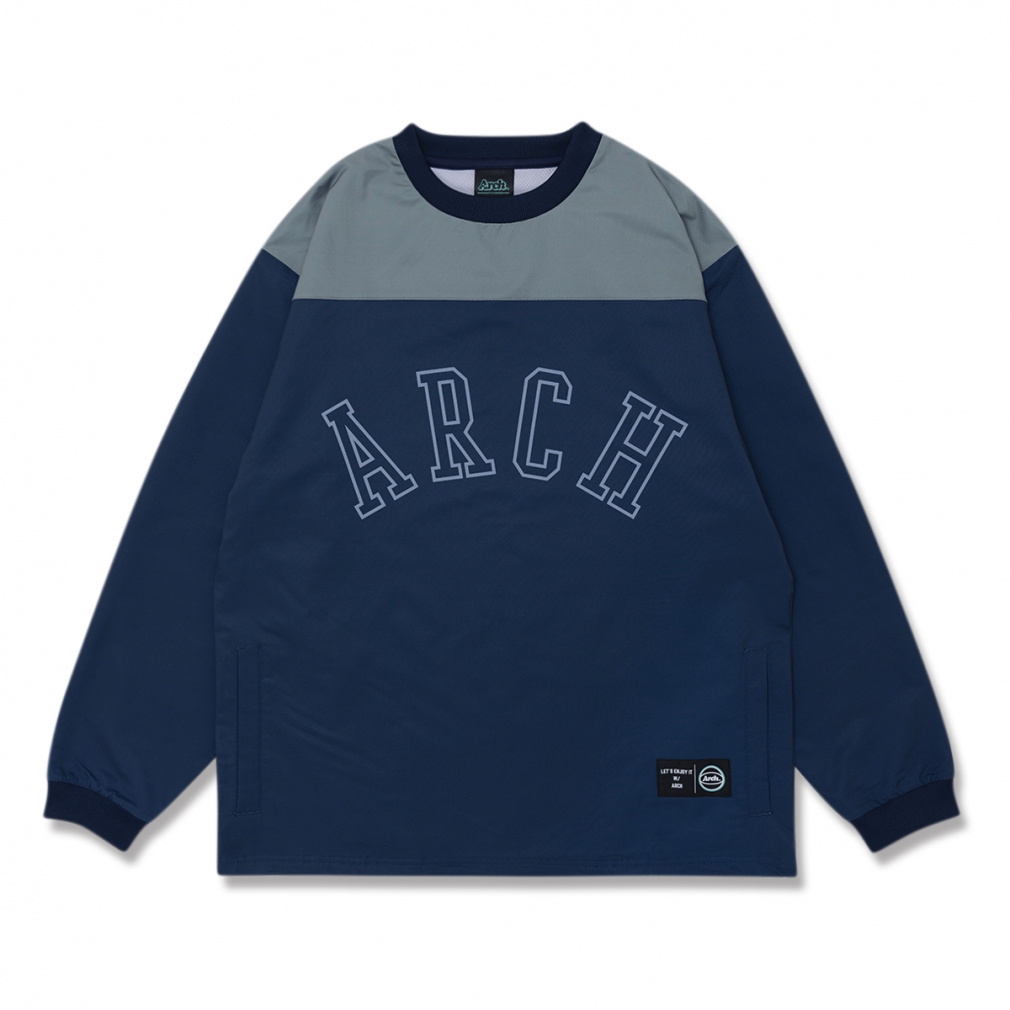 A[` Y fBX oXPbg{[ p[J[ college logo wind crewneck shirt T725 JbWS EBh N[lbNVc Arch