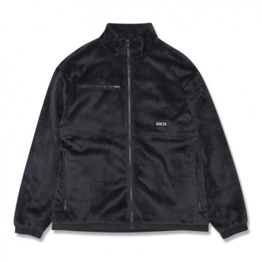 hairy fleece zip jacket
