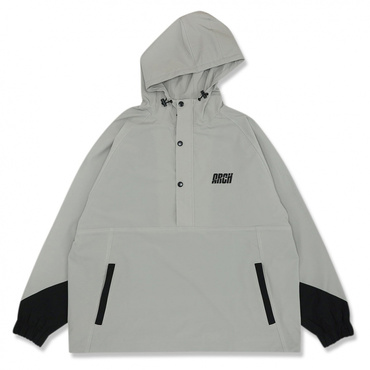 split logo anorak jacket