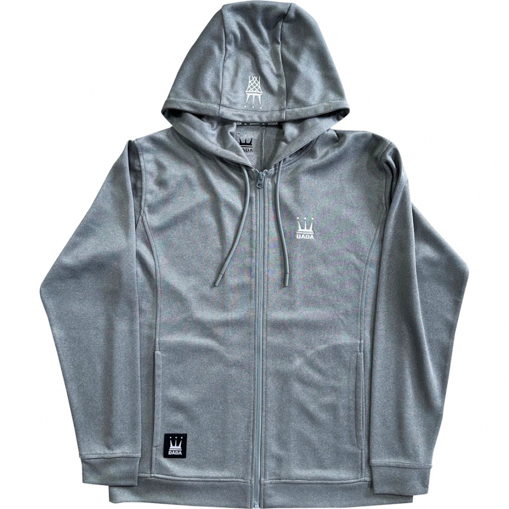 DADA SWEAT ZIP UP HOODY(グレー-S)
