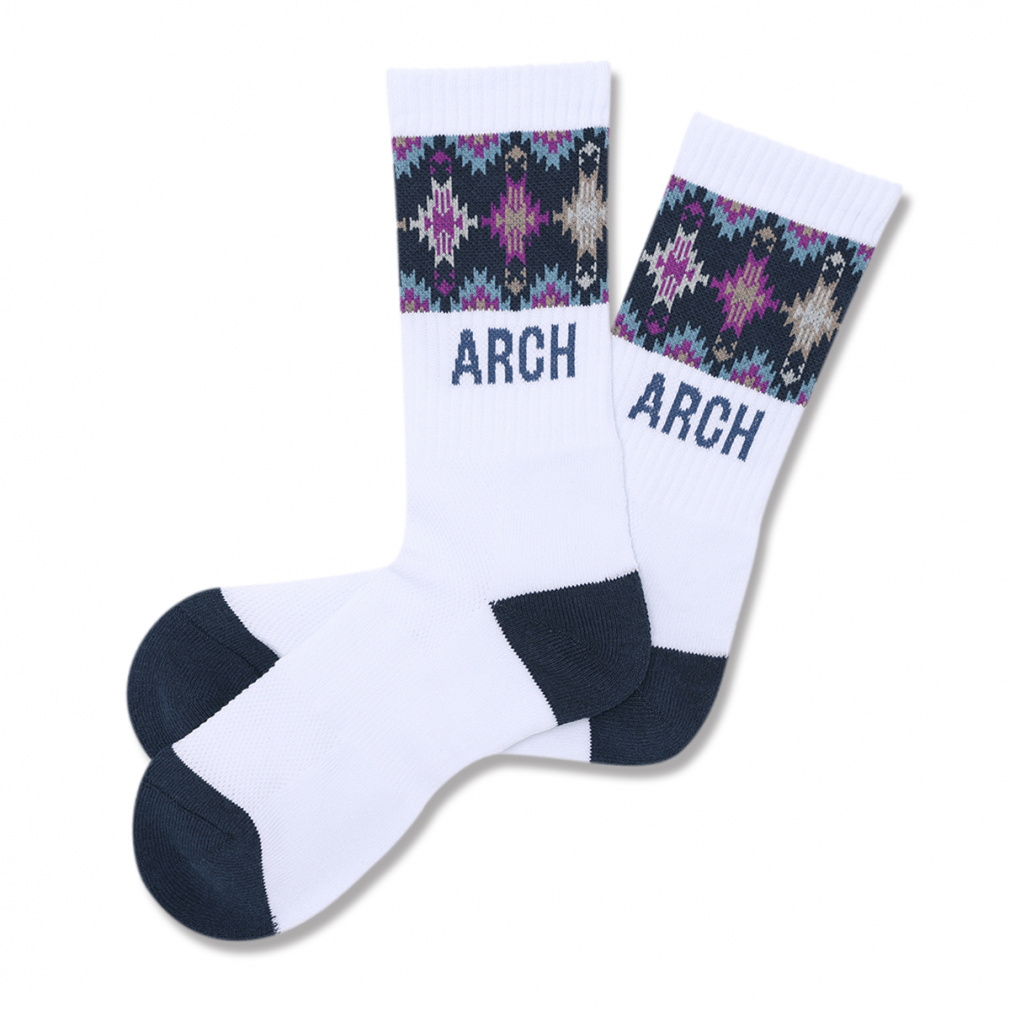 A[` Y fBX oXPbg{[ \bNX native pattern crew mid. socks A325 C Arch