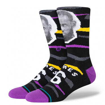 SOCKS FAXED LEBRON レブロン・ジェームズ(ブラック-L)