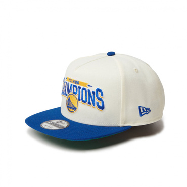 9FIFTY A-Frame NBA Champions ゴールデンステート・ウォリアーズ クローム ライトロイヤルバイザー