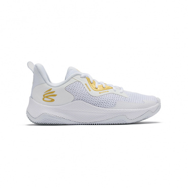 アンダーアーマー CURRY HOVR SPLASH 3 AP カリー ホバー スプラッシュ3 3026275 バスケットボールシューズ バッシュ 2E ホワイト×ゴールド UNDER ARMOUR
