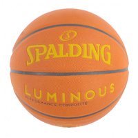 スポルディング ルミナス ブラウン×イエロー (ブラウン×グレー) 77-899J レディス バスケットボール 練習球 6号球 SPALDING