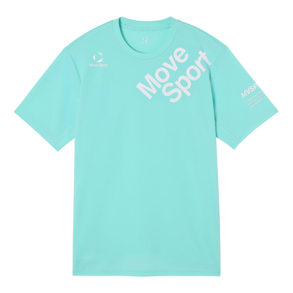 スポーツデポ・アルペン限定 バレーボール 半袖プラクティスシャツ(エメラルドグリン-S)