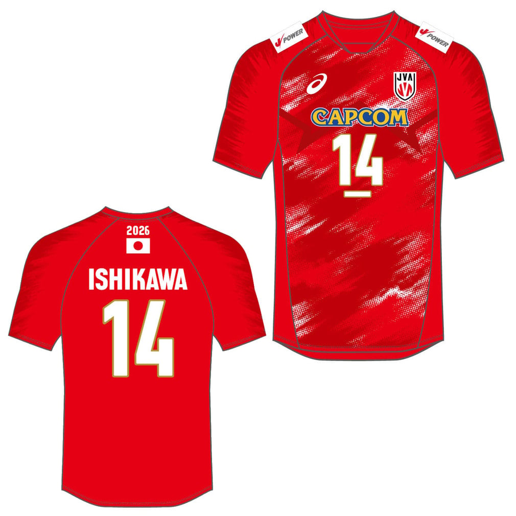 アシックス バレーボール 半袖Tシャツ 2026 バレーボール男子日本代表