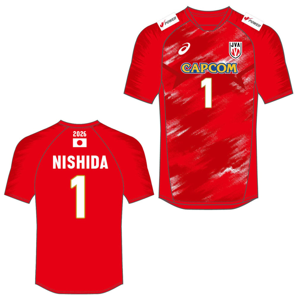 アシックス バレーボール 半袖Tシャツ 2026 バレーボール男子日本代表