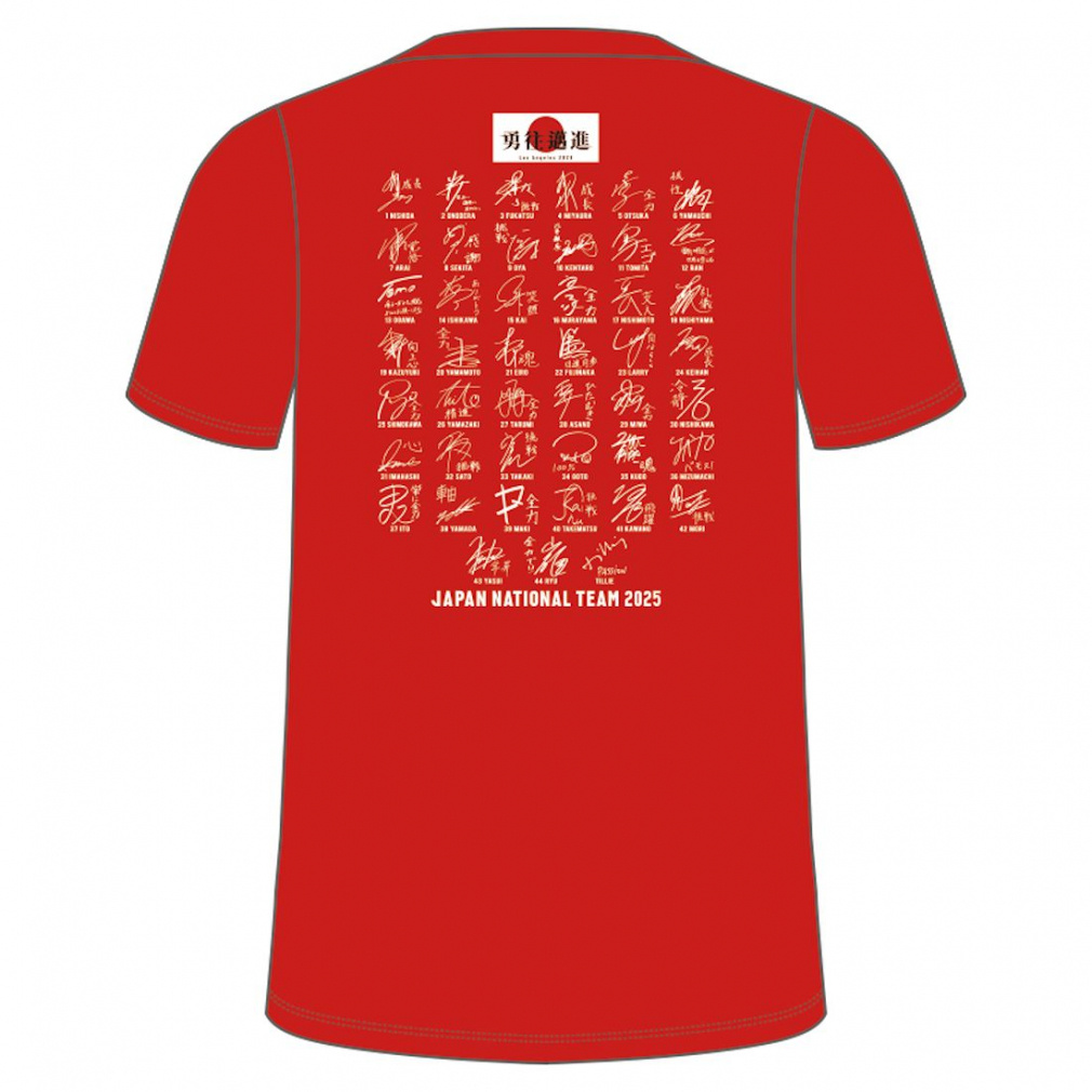 男子 バレーボール サイン 応援Tシャツ 日本代表 ネーションズリーグ 2025 7/3（木）発売！2025バレーボール日本代表男子 応援サインT