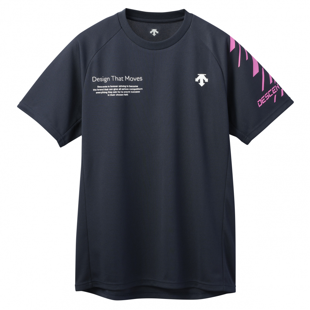 デサント メンズ レディス バレーボール アルペン・スポーツデポ限定デザイン 半袖プラクティスシャツ 半袖バレーシャツ DV5SHTA1UB DESCENTE