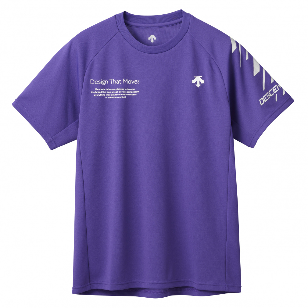 デサント メンズ レディス バレーボール アルペン・スポーツデポ限定デザイン 半袖プラクティスシャツ 半袖バレーシャツ DV5SHTA1UB DESCENTE