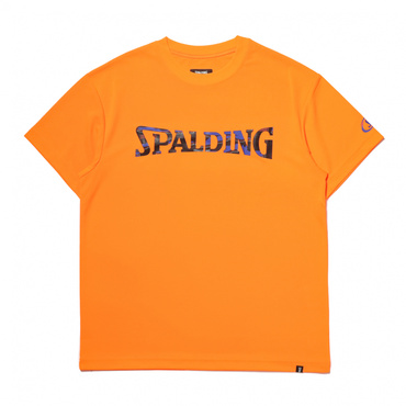 Tシャツ オーバーラップド カモ ロゴ(オレンジ-M)