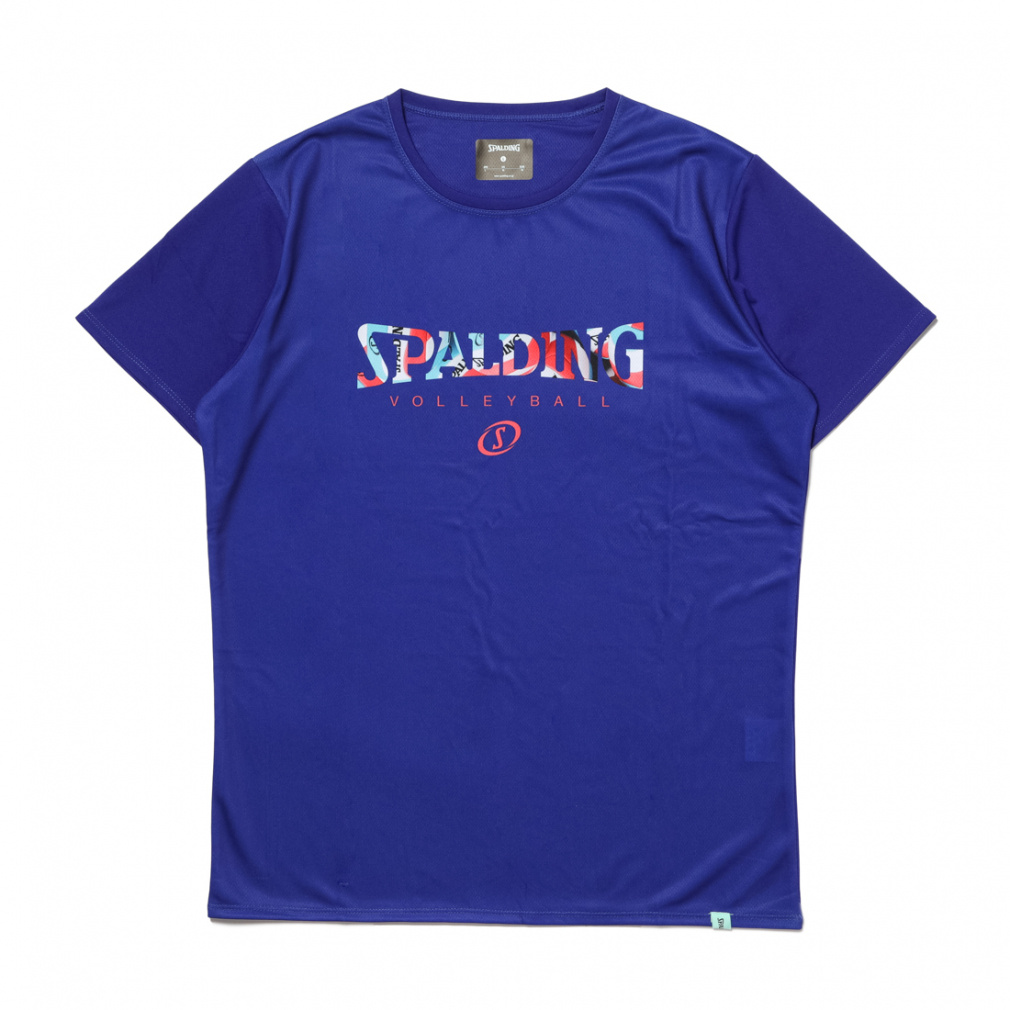 スポルディング メンズ レディス バレーボール 半袖プラクティスシャツ