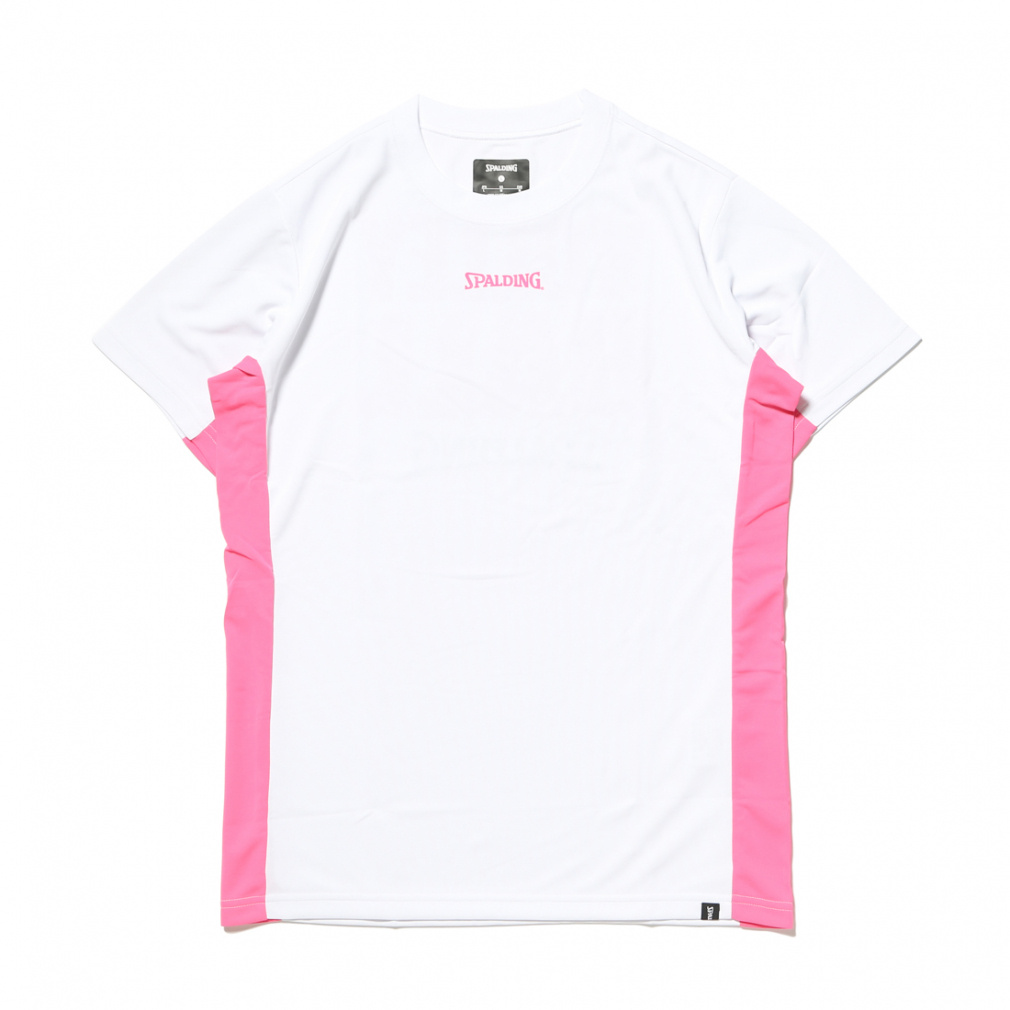 スポルディング メンズ レディス バレーボール 半袖プラクティスシャツ タイポグラフィ ロゴ SMT201910 SPALDING 2303_ms