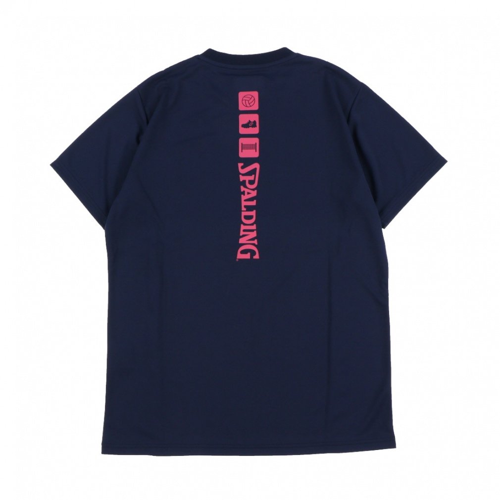 スポルディング メンズ レディス バレーボール 半袖プラクティスシャツ バレーボールTシャツ アイコン SMT23066V SPALDING