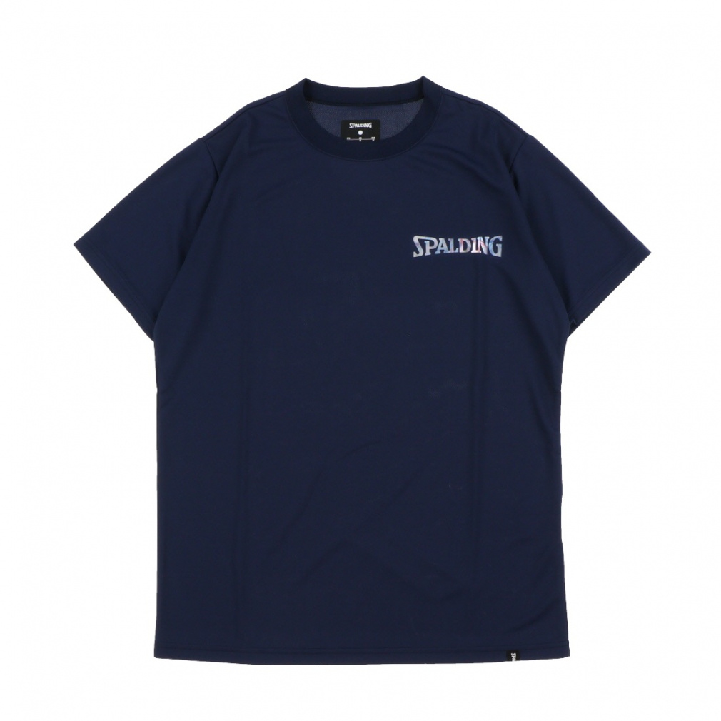 スポルディング メンズ レディス バレーボール 半袖プラクティスシャツ バレーボール Tシャツ ホログラム ワードマーク SMT23068V SPALDING