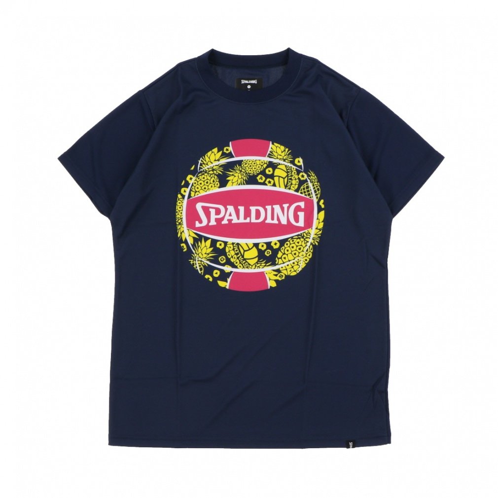 スポルディング メンズ レディス バレーボール 半袖プラクティスシャツ バレーボールTシャツ トロピカル SMT210590 SPALDING