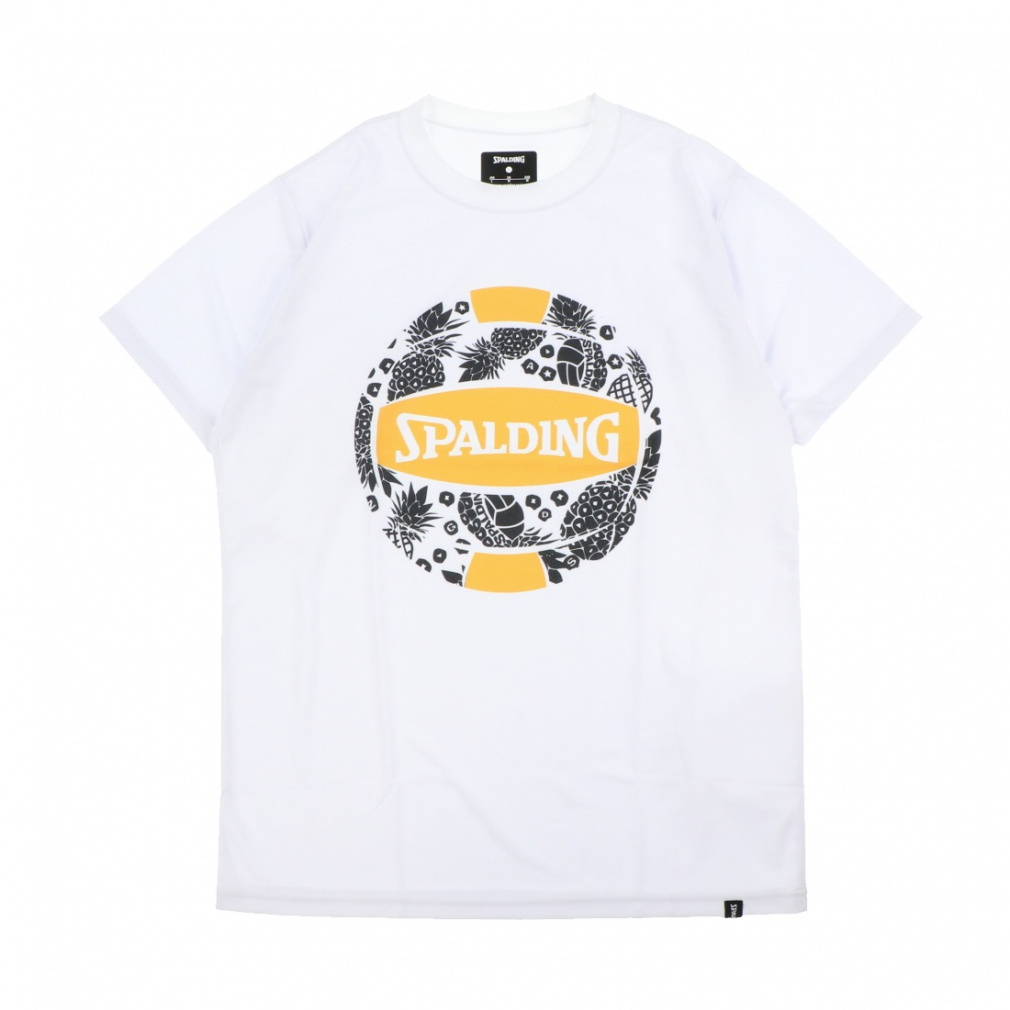 スポルディング メンズ レディス バレーボール 半袖プラクティスシャツ バレーボールTシャツ トロピカル SMT210590 SPALDING