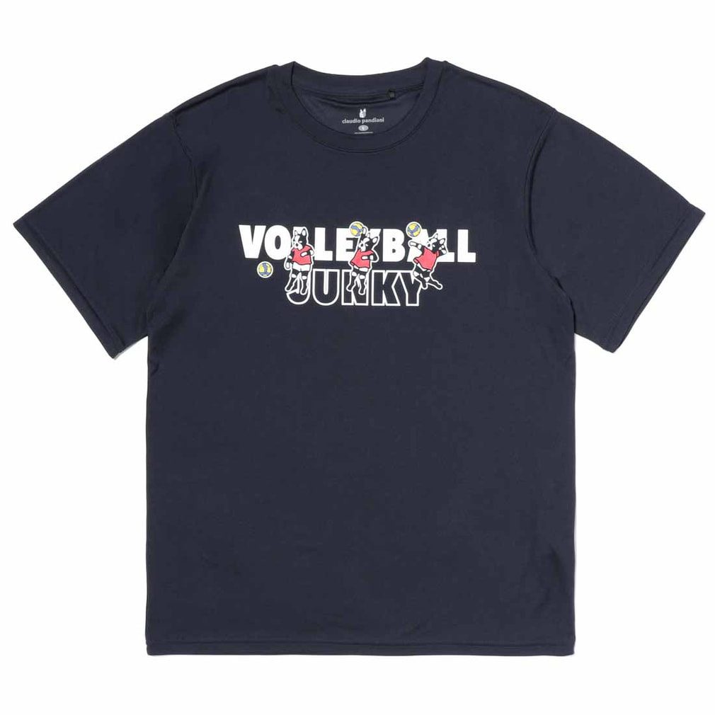 バレーボールジャンキー メンズ レディス バレーボール 半袖Tシャツ