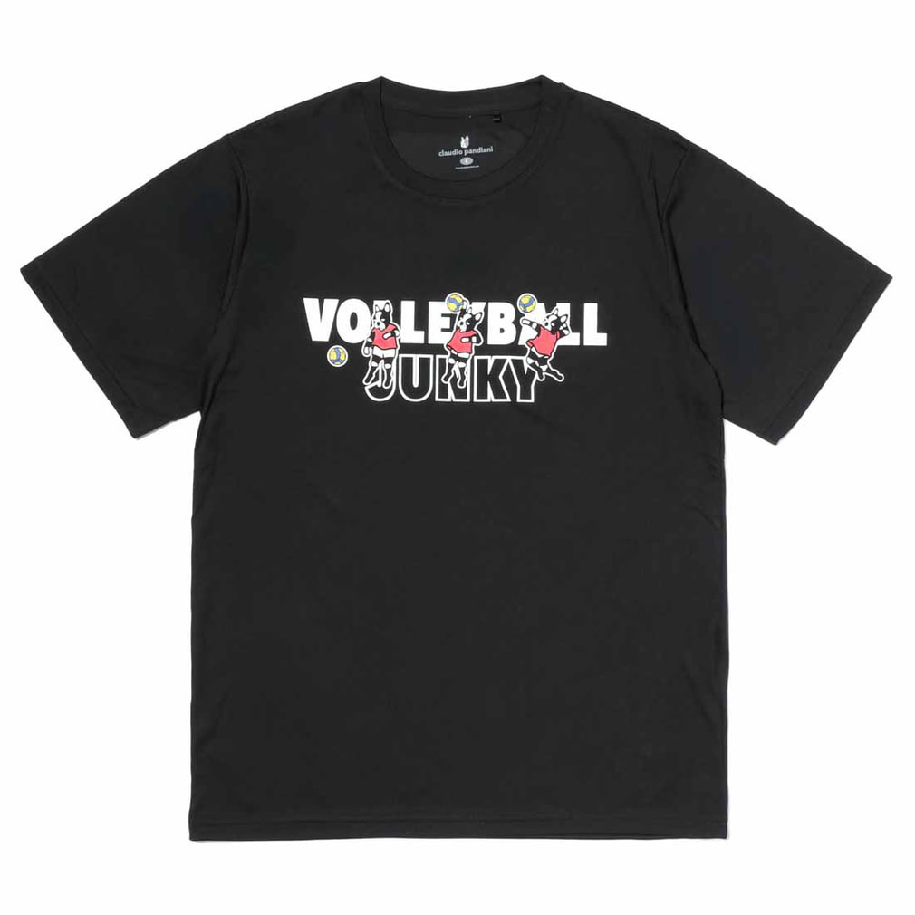 バレーボールジャンキー メンズ レディス バレーボール 半袖Tシャツ