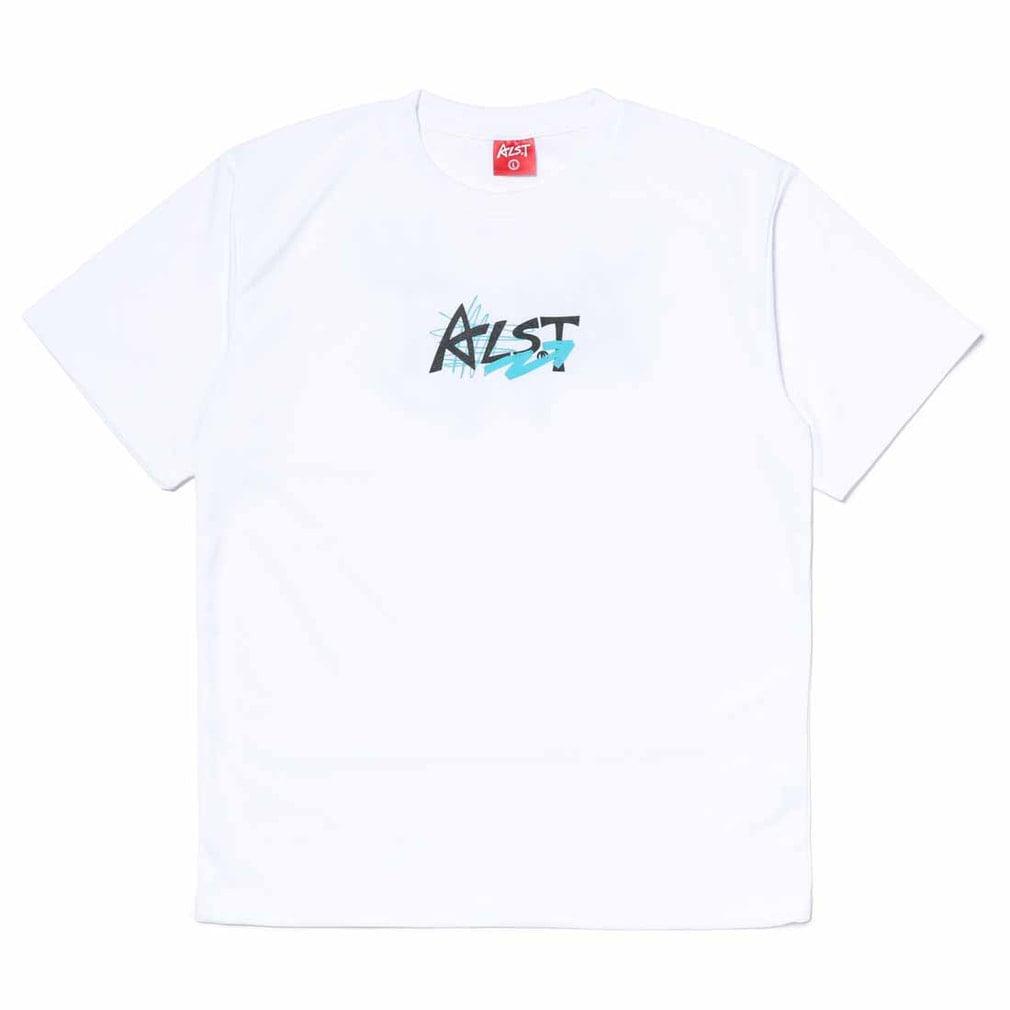 DRY Tシャツ GRAFFITI(ホワイト×エメラルドグリン-M)