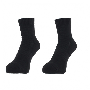 スポーツソックス セミロング(ブラック-25-27cm)