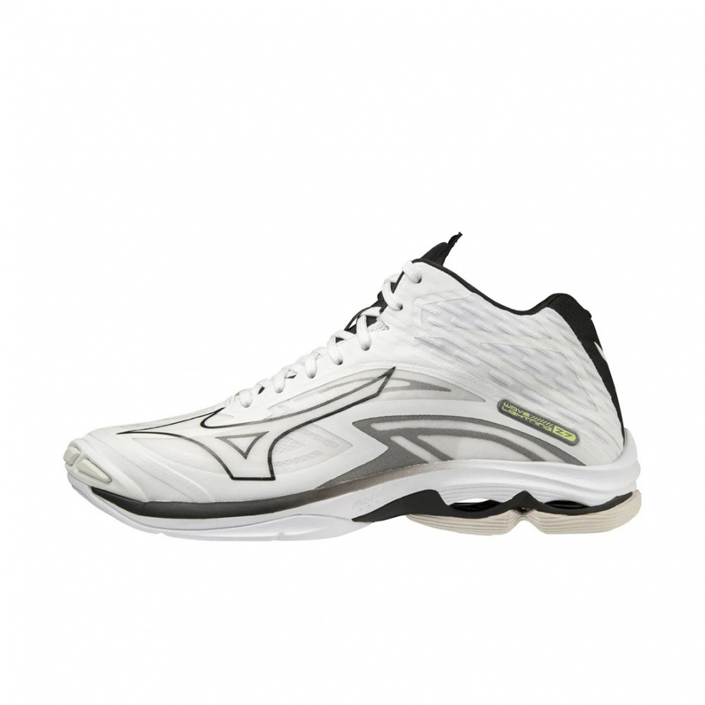 ミズノ ウエーブライトニング Z7 MID V1GA225009 メンズ レディース バレーボール シューズ 2E : ホワイト×ブラック MIZUNO