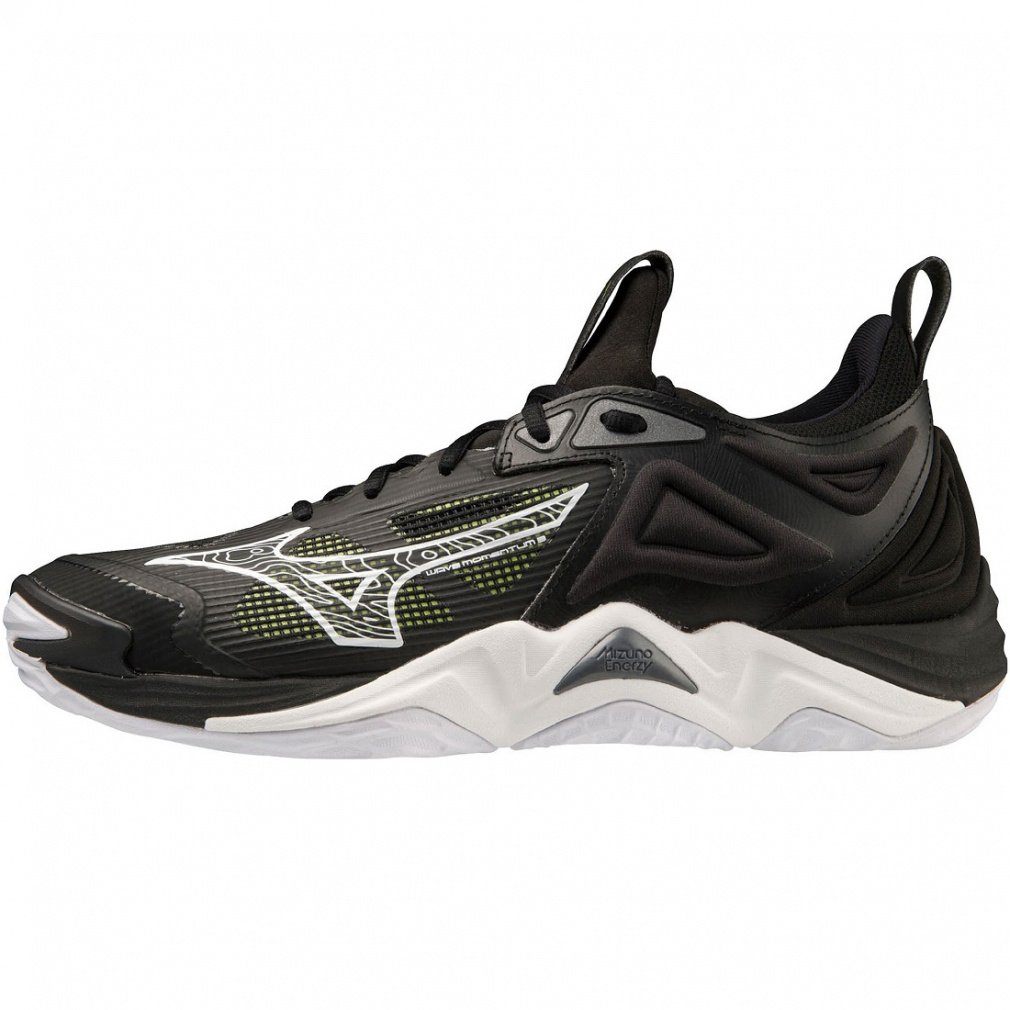 ミズノ WAVE MOMENTUM 3 ウエーブモーメンタム 3 V1GA231252 メンズ レディス バレーボール シューズ 2.5E : ブラック×ホワイト MIZUNO