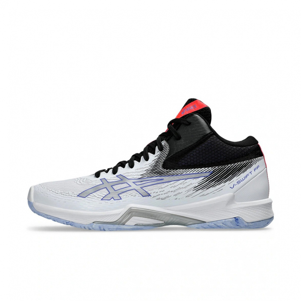 アシックス V-SWIFT FF MT 4 V-スイフト FF MT 4 1053A064 メンズ レディス バレーボール シューズ 2E : ホワイト×ブラック asics