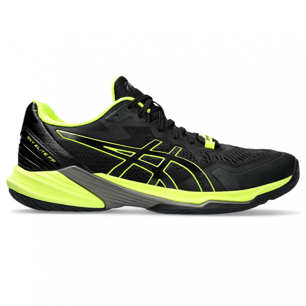 スカイエリートff2 Asics Sky Elite FF 2 Men's Court Shoes, Black / Lime Burst